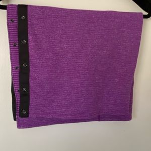 Vinyasa Heathered Purple Stripe scarf